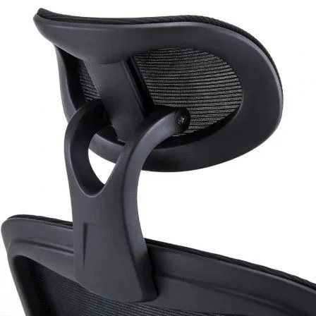 Woxter Silla Gaming Ergonómica Ergo Negro con Reposacabezas Ajustable y Reposabrazos Abatibles, Malla Transpirable - GM26-107
